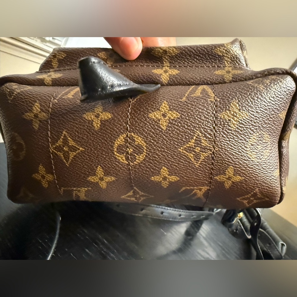 AUTHENTIC Louis Vuitton Brown Monogram Backpack- Palm Springs- MM - Picture 8 of 16